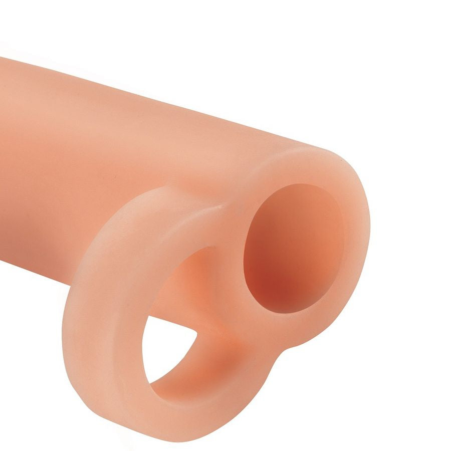 Extensión de pene XL de la marca Fantasy X-Tensions, con textura realista y diseño para mayor duración y comodidad.