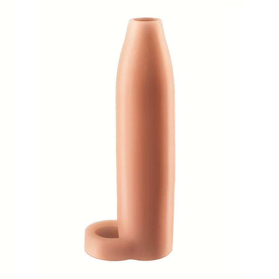 Extensión de pene XL de la marca FANTASY X-TENSIONS, con textura realista y diseño para mayor tamaño y comodidad.