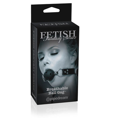 Mordaza transpirable de la edición limitada Fetish Fantasy, con diseño ajustable y cómodo para juegos de roles BDSM.