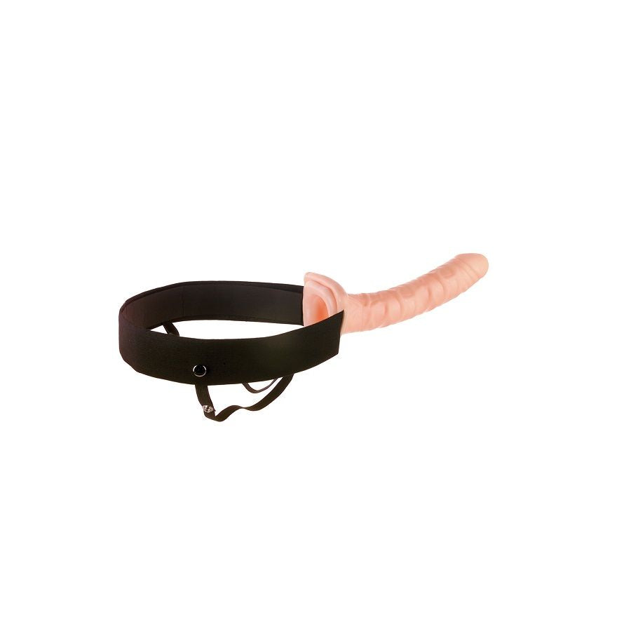 Arnés hueco ajustable de la serie Fetish Fantasy, de color natural, de 25.4 cm, diseñado para accesorios eróticos.