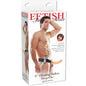 Fetish Fantasy Series hollow vibrator harness, 19 cm in natural color, displayed on a neutral background.