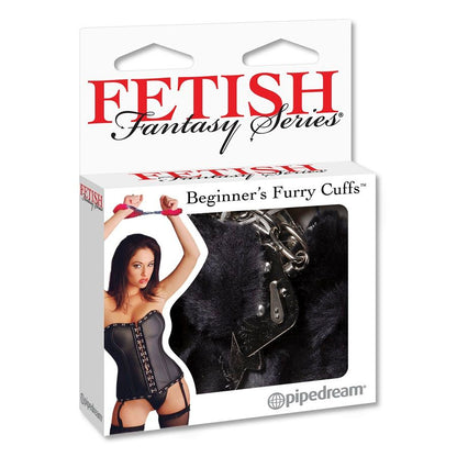 Black handcuffs from the Fetish Fantasy Series, featuring a sturdy design for bondage play.