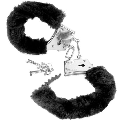 Black handcuffs from the Fetish Fantasy Series, featuring a sleek design for bondage and restraint play.