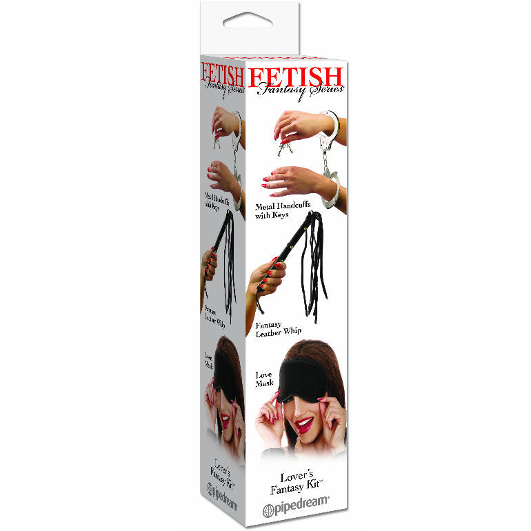 Kit de amantes de la fantasía de la serie Fetish Fantasy, incluye accesorios de disfraces y juguetes para adultos.