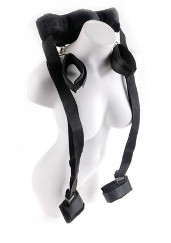 Fetish Fantasy Series Position Master with cuffs, featuring adjustable straps and a comfortable design for versatile positioning.