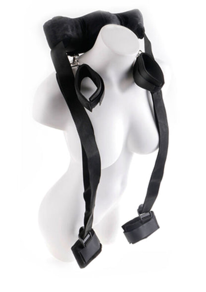 Fetish Fantasy Series Position Master with cuffs, featuring adjustable straps and a comfortable design for versatile positioning.