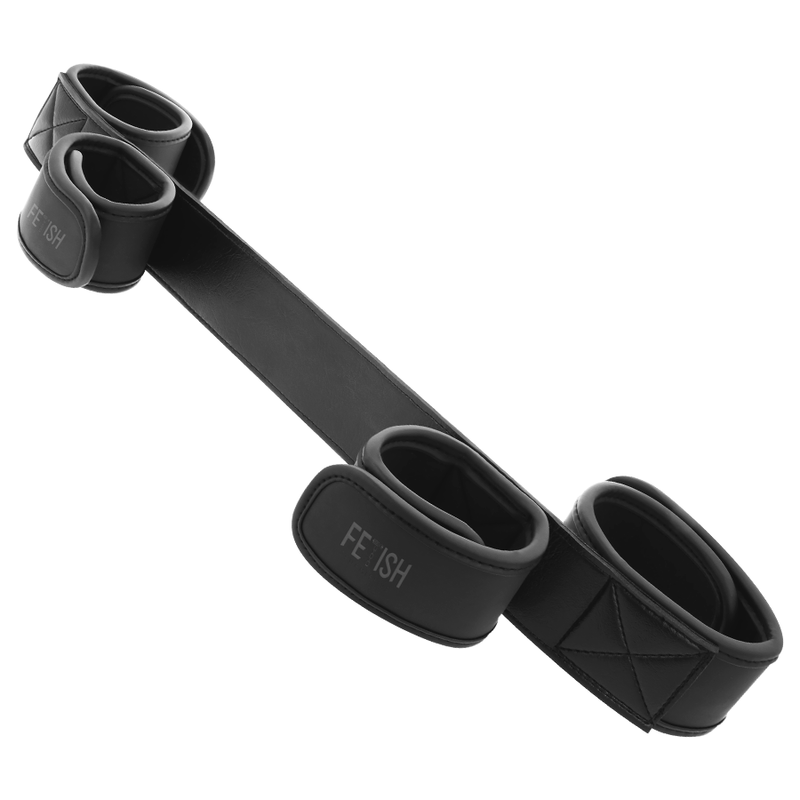 Barra separadora de bondage FETISH SUBMISSIVE con forro de neopreno, diseñada para restricción y control en juegos de dominación.
