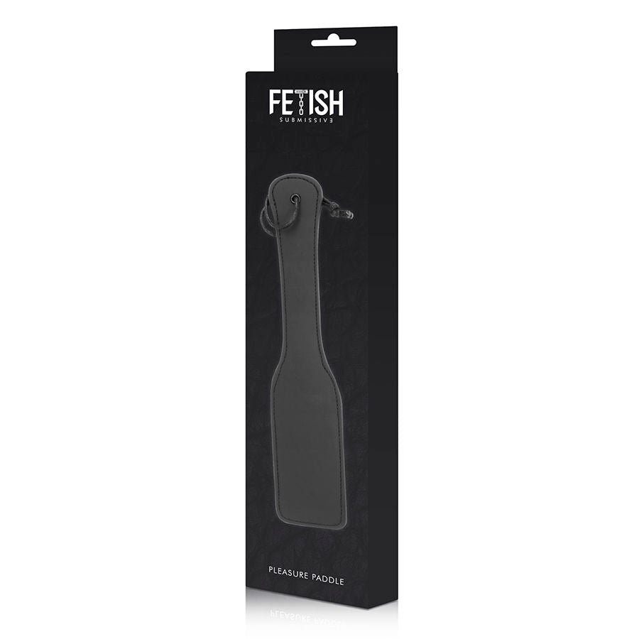 Fusta de cuero vegano para BDSM de la marca Fetish Submissive Bondage, con detalles de correa y cierre ajustable.