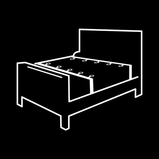 Juego de ataduras para cama de lujo de FETISH SUBMISSIVE BONDAGE con forro de neopreno, ideal para juegos de restricción y sumisión.