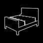 Juego de ataduras para cama de lujo de FETISH SUBMISSIVE BONDAGE con forro de neopreno, ideal para juegos de restricción y sumisión.