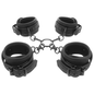Set de esposas para manos y tobillos FETISH SUBMISSIVE Bondage con forro de neopreno, ideal para juegos de restricción.