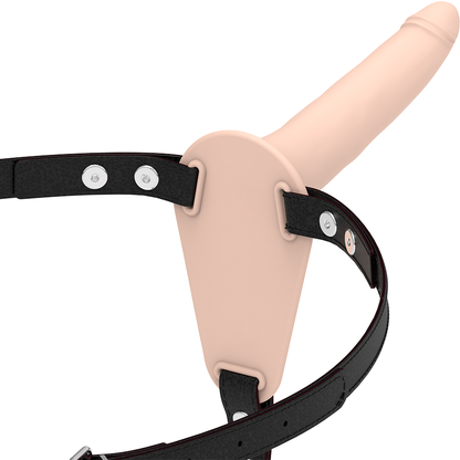 Arnés de silicona Flesh para sumisión de la marca Fetish Submissive Harness, 15 cm, con diseño ajustado y resistente.