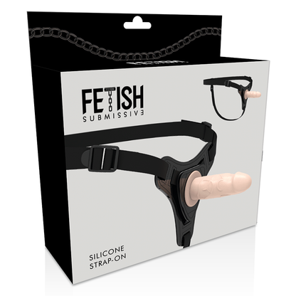Arnés de silicona Flesh realista de 12.5 cm de la marca Fetish Submissive Harness, con diseño ajustado y detalles realistas.