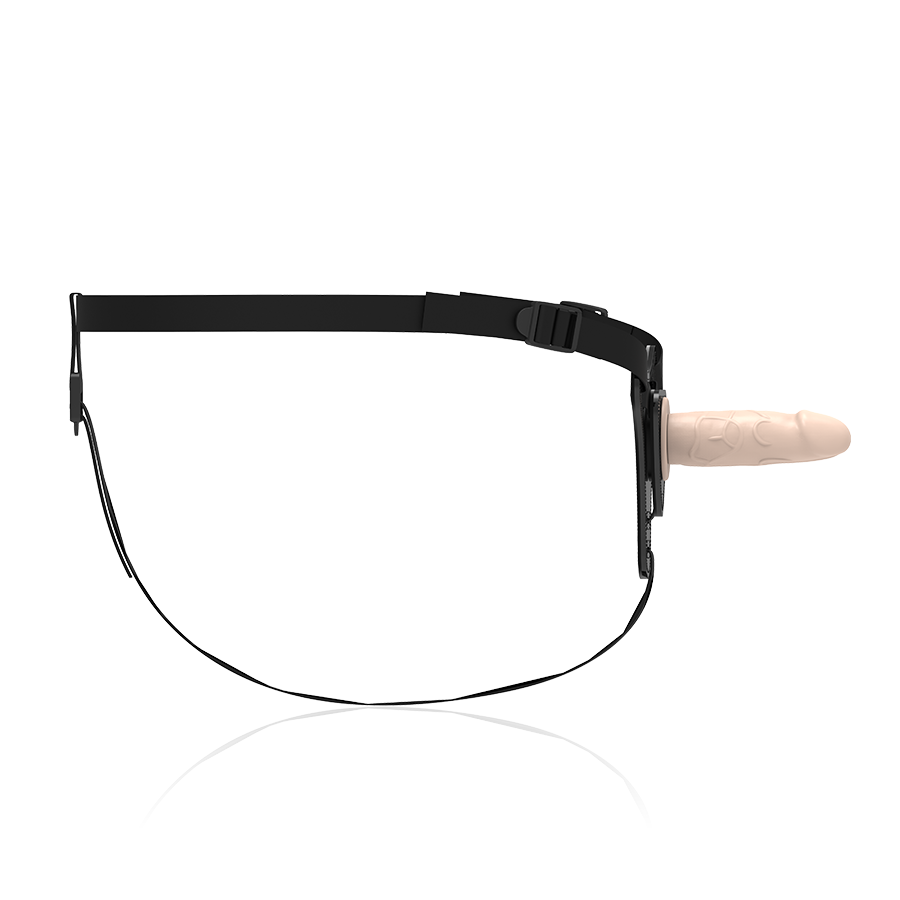 Arnés sumiso FETISH SUBMISSIVE de silicona con apariencia realista de 12.5 cm, en tono flesh, para uso íntimo.