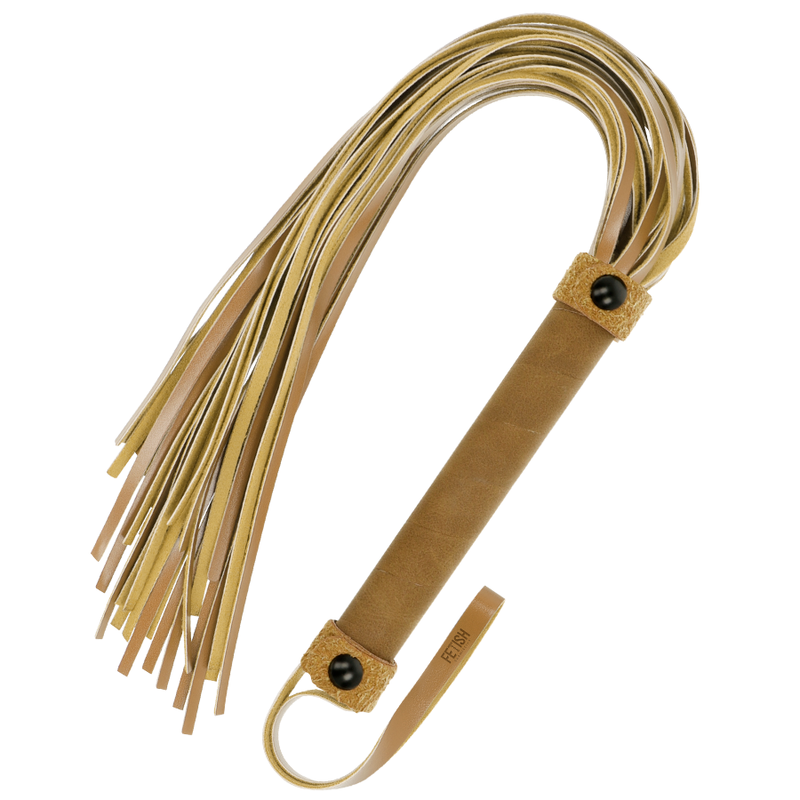 Correa de cuero vegano FETISH SUBMISSIVE ORIGIN, con hebilla ajustable y diseño resistente, para juegos de rol y BDSM.