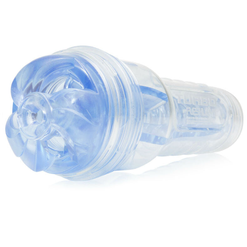 Fleshlight Turbo Thrust Blue Ice con lanzamiento universal y lubricante Aqua Quality 50 ml, simulador realista para adultos en color azul hielo.