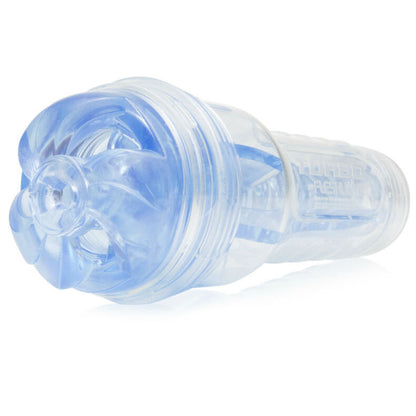 Fleshlight Turbo Thrust Blue Ice con lanzamiento universal y lubricante Aqua Quality 50 ml, simulador realista para adultos en color azul hielo.