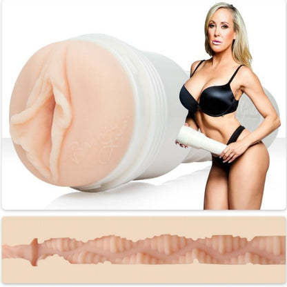 Fleshlight Girls Brandi Love vagina con universal launch y lubricante Aqua Quality 50 ml, producto para uso íntimo.