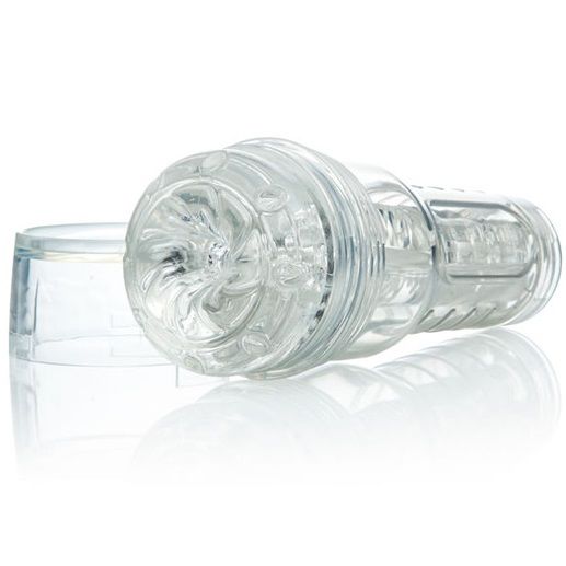 Masturbador Fleshlight GO Torque Ice de Fleshlight Origin, con textura interior y diseño compacto para placer masculino.