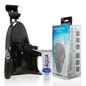 Masturbador FLESHLIGHT GO TORQUE ICE con lanzador universal y lubricante Aqua Quality 50 ml, en un fondo neutro.