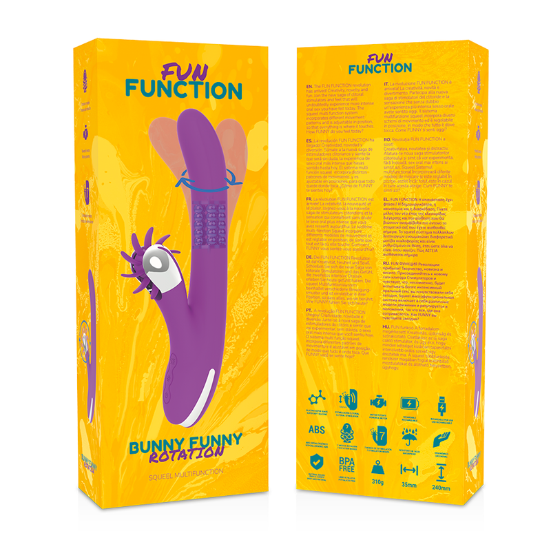 Pelota de juguete Bunny Funny Rotation 2.0 de FUN FUNCTION, con diseño divertido y colores vivos para mascotas.