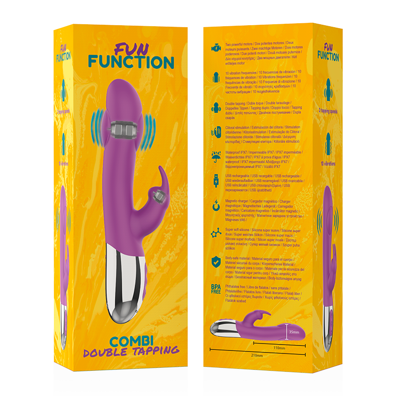 Alt text: Función doble de tap en el mando Fun Function Combi Double Tapping, con botones y controles visibles en el dispositivo.