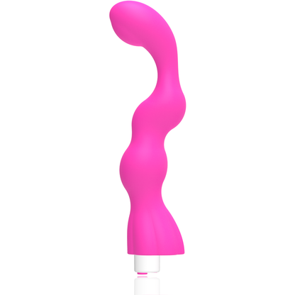 Vibrador G-SPOT George Punto G rosa chicle, estimulador de silicona para masaje interno, diseño ergonómico y color vibrante.