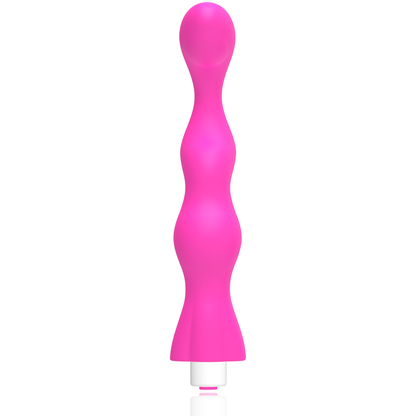 Vibrador G-SPOT George de color rosa chicle diseñado para estimulación del punto G, con forma ergonómica y suave textura.