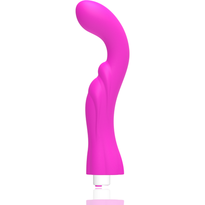 Vibrador G-SPOT Gregory de color violeta con forma ergonómica, diseñado para estimulación interna y externa.