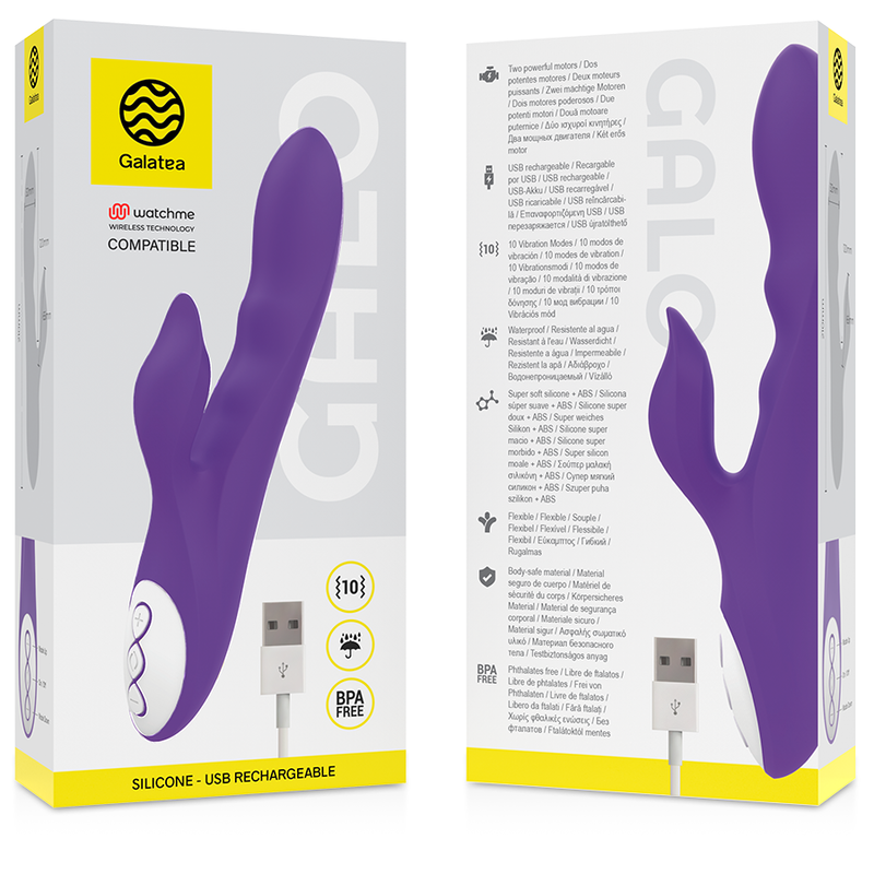 GALATEA - GAL VIBRADOR LILA COMPATIBLE AMB WATCHME WIRELESS TECHNOLOGY