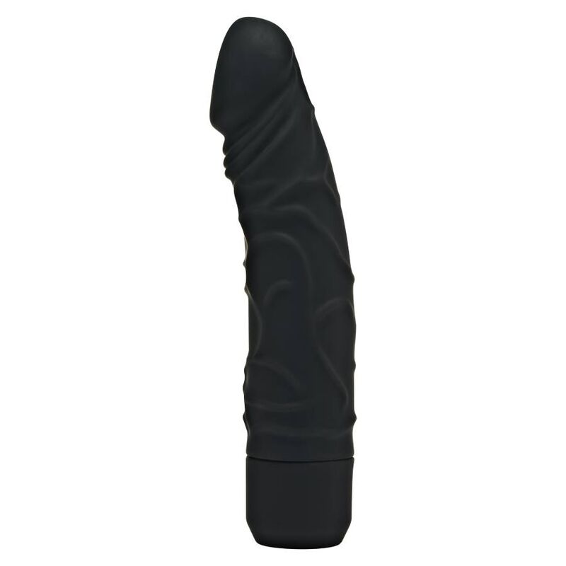 Vibrador clásico negro de la marca GET REAL, con diseño ergonómico y suave, ideal para uso personal y placer íntimo.