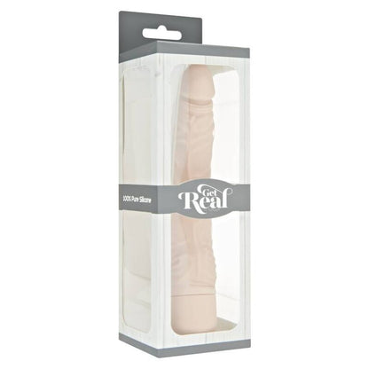 Vibrador natural GET REAL Classic Slim, de tamaño compacto y diseño ergonómico, ideal para placer personal.