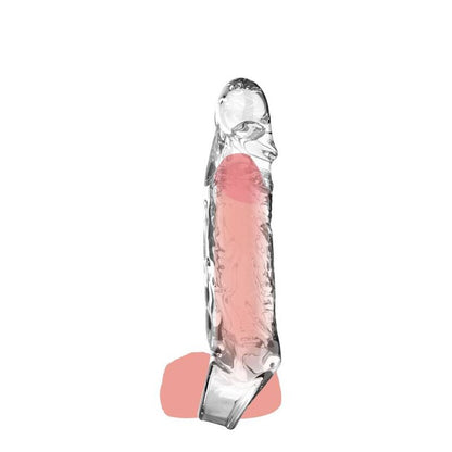 Extensión mediana de 16 cm transparente de la marca GET REAL para cabello, visible en la imagen.