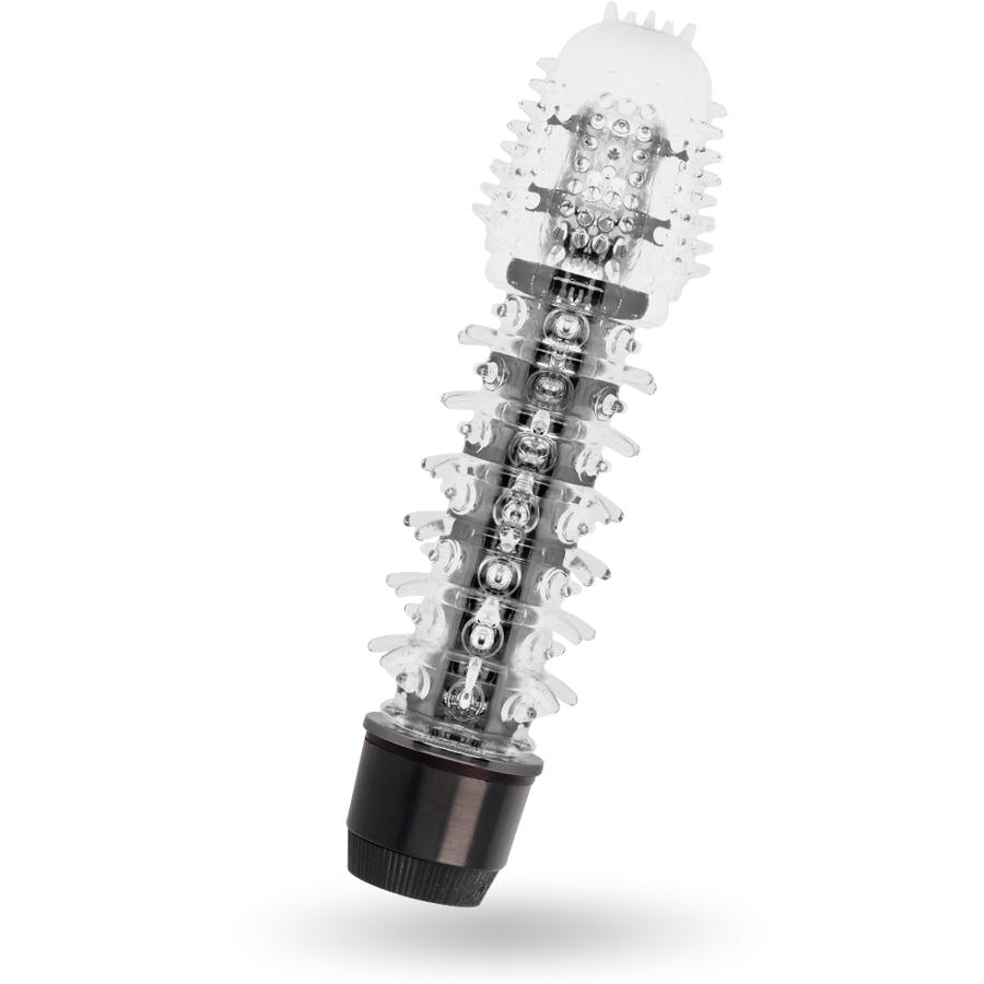 Vibrador negro de la marca GLOSSY llamado Axel, con acabado brillante y diseño ergonómico para placer.