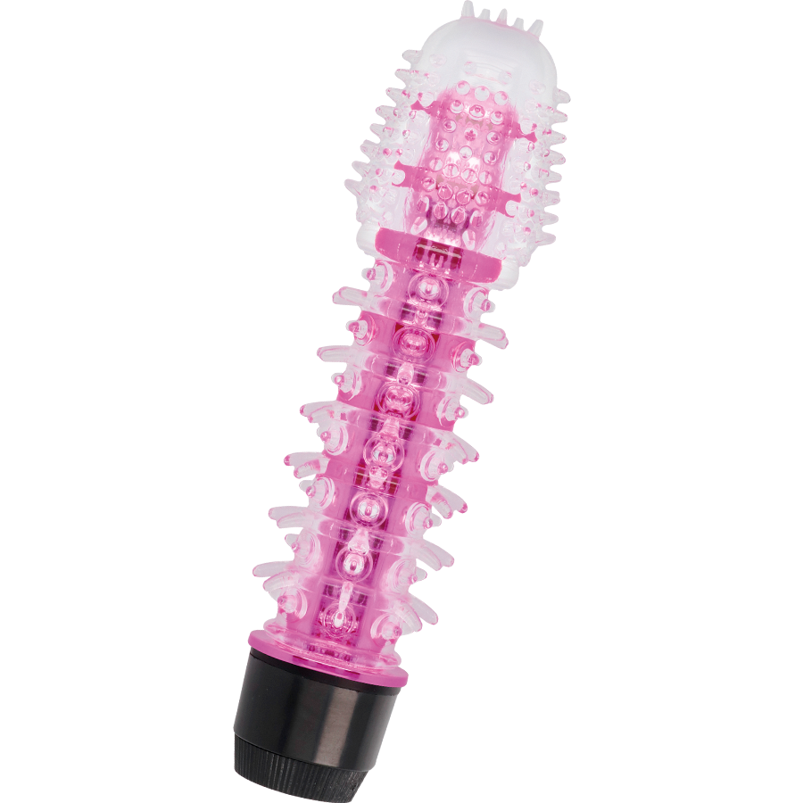 Vibrador rosa Axel de la marca GLOSSY con acabado brillante y diseño ergonómico para placer personal.
