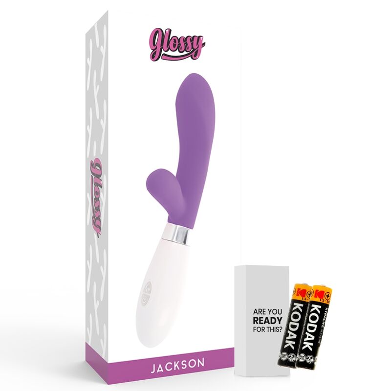 Conejito de peluche lila GLOSSY Jackson Rabbit con acabado brillante, para niños y coleccionistas.
