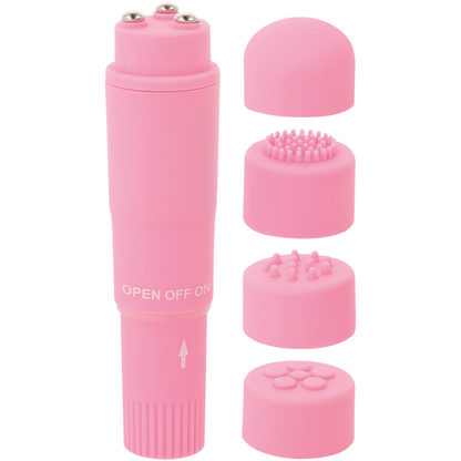 Masajeador portátil GLOSSY Pocket Kurt en color rosa, compacto y ergonómico para relajación y cuidado personal.