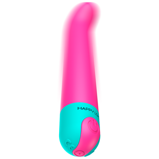 Vibrador punto G Ariel de la marca HAPPY LOKY, diseño ergonómico y discreto para placer íntimo en color negro.