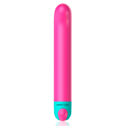 Vibrador punto G Ariel de la marca Happy Loky, diseño ergonómico y suave para placer personal, en color rosa.