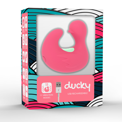 HAPPY LOKY - DEDAL ÀNEC ESTIMULADOR DE SILICONA RECARREGABLE DUCKYMANIA