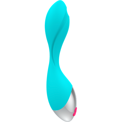 Vibrador pequeño de la marca HAPPY LOKY, diseñado para placer, con forma ergonómica y suave textura.