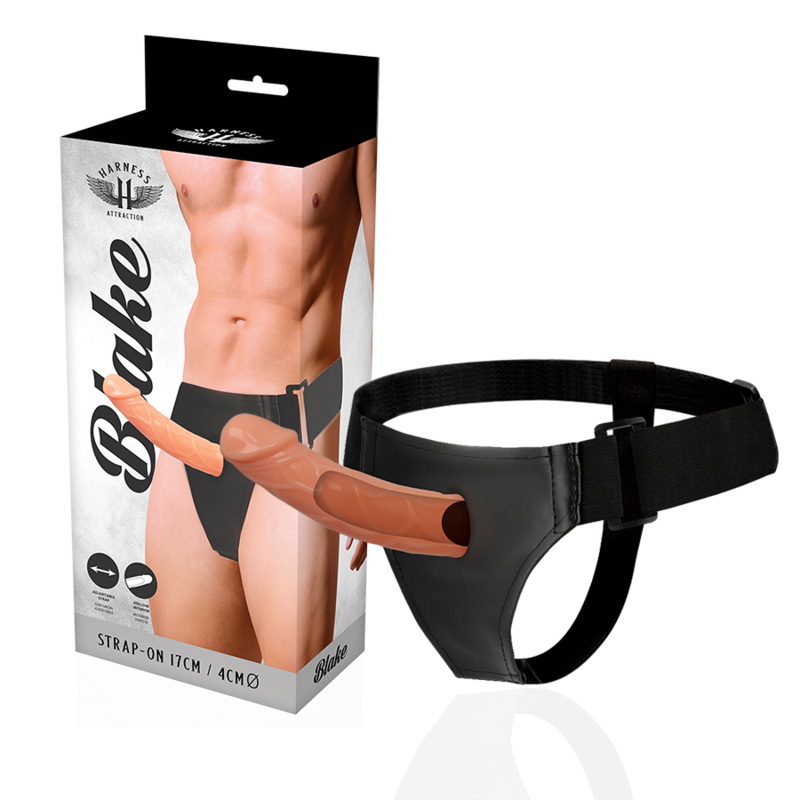 Arnés Attraction Blake hueco de 15.5 cm por 4 cm, resistente y ajustable, ideal para actividades al aire libre.