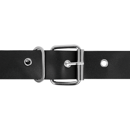 Arnés Murdock de Harness Attraction, ajustable de 19.8 cm y 15 cm con o- 4 cm, para mascotas, en color negro.