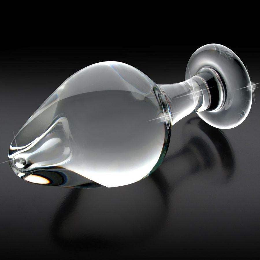 ICICLES N. 25 glass massager with a sleek design and textured surface for enhanced tactile experience.