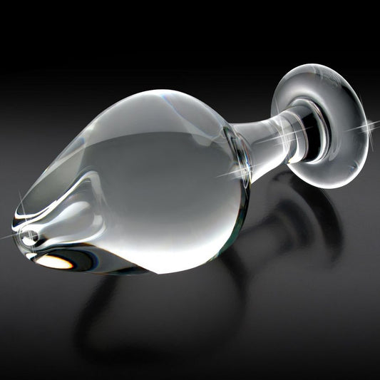 ICICLES N. 25 glass massager with a sleek design and textured surface for enhanced tactile experience.