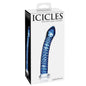 Clear glass massage wand ICICLES N. 29 with smooth curves and a sleek design, perfect for relaxation and pleasure.