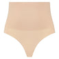 BYE-BRA - FAJA SIN COSTURAS ESTILO TANGA BEIGE TALLA S