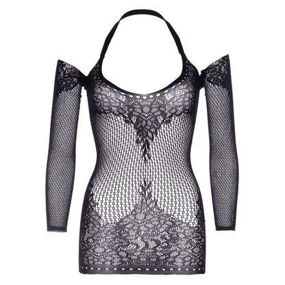 LEG AVENUE - MINIVESTIDO DE ENCAJE Y RED TALLA ÚNICA