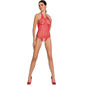PASSION - WOMAN BS087 BODYSTOCKING ROJO TALLA ÚNICA