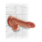 KING COCK - PLUS 3D DILDO CON TESTÍCULOS 17 CM